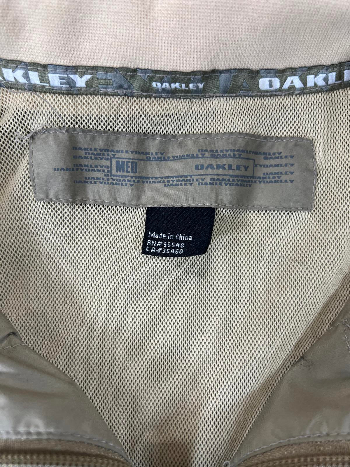 Vintage Oakley Men's Lightweight Beige Windbreaker Jacket M