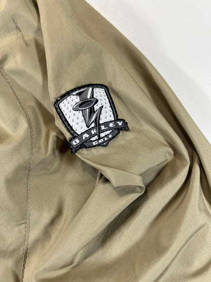 Vintage Oakley Men's Lightweight Beige Windbreaker Jacket M