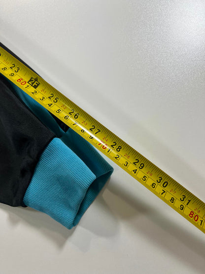 Vintage Puma Black and Turquoise Track Jacket, Size M