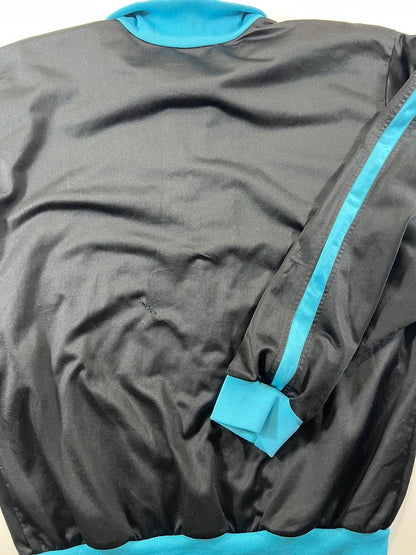 Vintage Puma Black and Turquoise Track Jacket, Size M