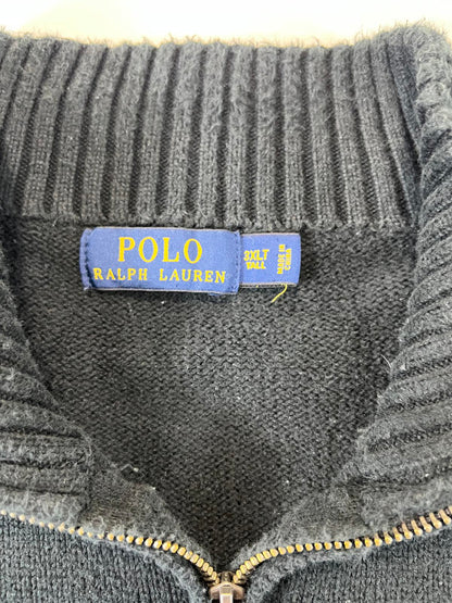 Polo Ralph Lauren Men's Black Half-Zip Sweater Size 3XLT