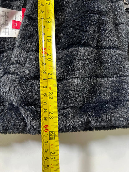 Guess Women's Black Faux Fur reversible insulated Vest XL