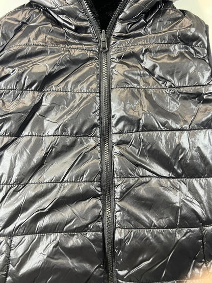 Guess Women's Black Faux Fur reversible insulated Vest XL