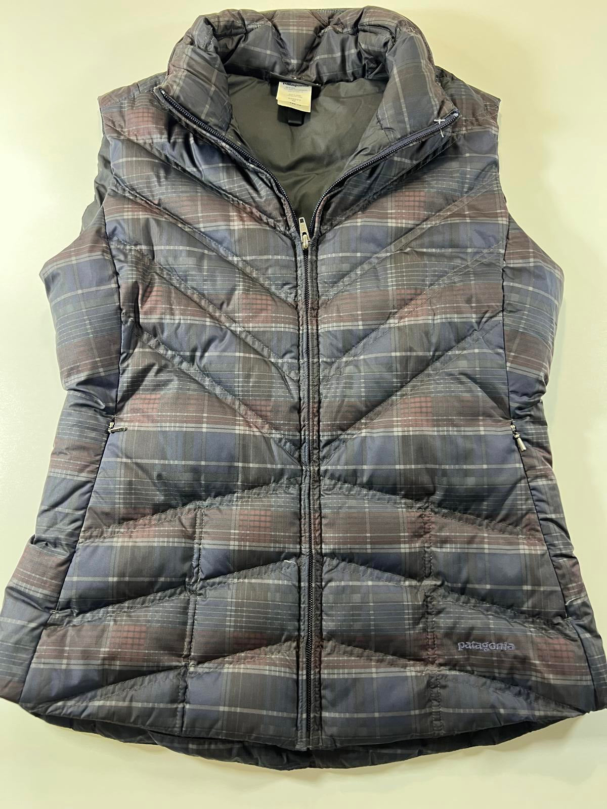 Vintage Patagonia Women's Puffer Vest Plaid Pattern M