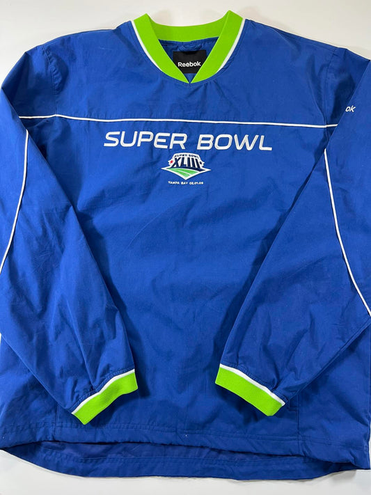 Reebok Super Bowl XLIII Pullover Jacket M