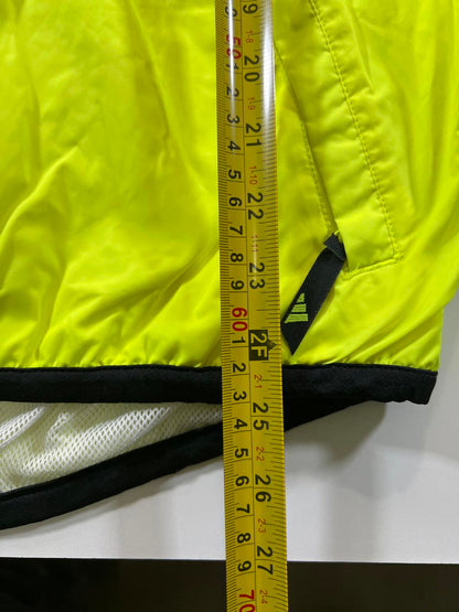 Vintage Adidas Men's Windbreaker Jacket Yellow Navy Size M