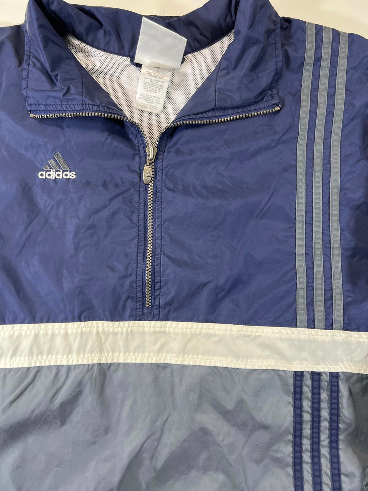 Vintage Adidas Men's Windbreaker Pullover Jacket Size XXG