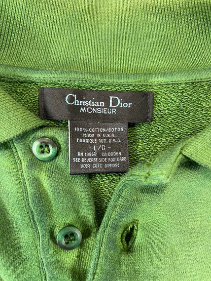 Christian Dior Monsieur Green Polo Shirt L