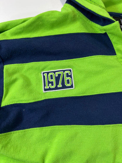 Retro team nfl Seattle Seahawks Striped Hoodie L