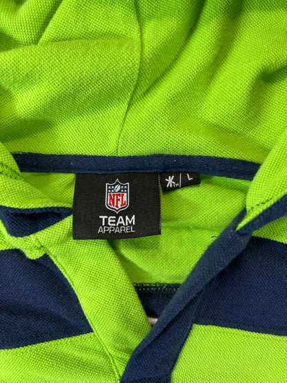 Retro team nfl Seattle Seahawks Striped Hoodie L