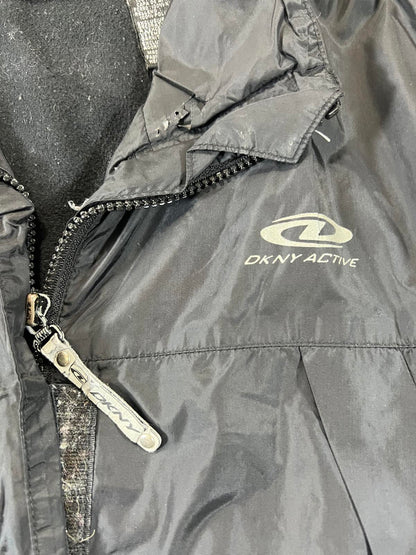 Vintage DKNY Active Black Sleeveless Puffer Vest L