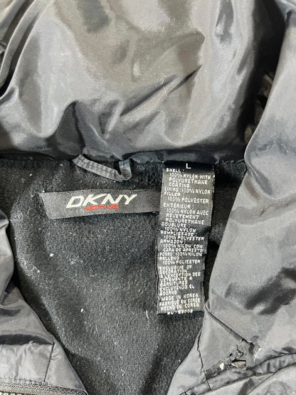 Vintage DKNY Active Black Sleeveless Puffer Vest L