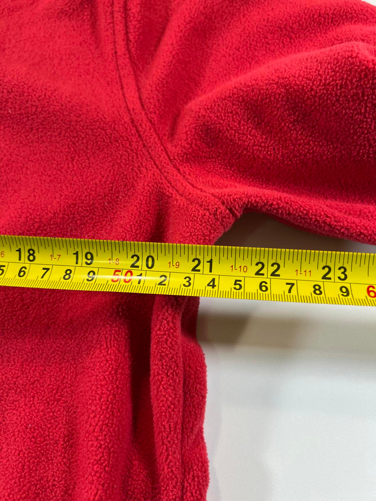 Nautica Red and Black Fleece Jacket with Full Zip