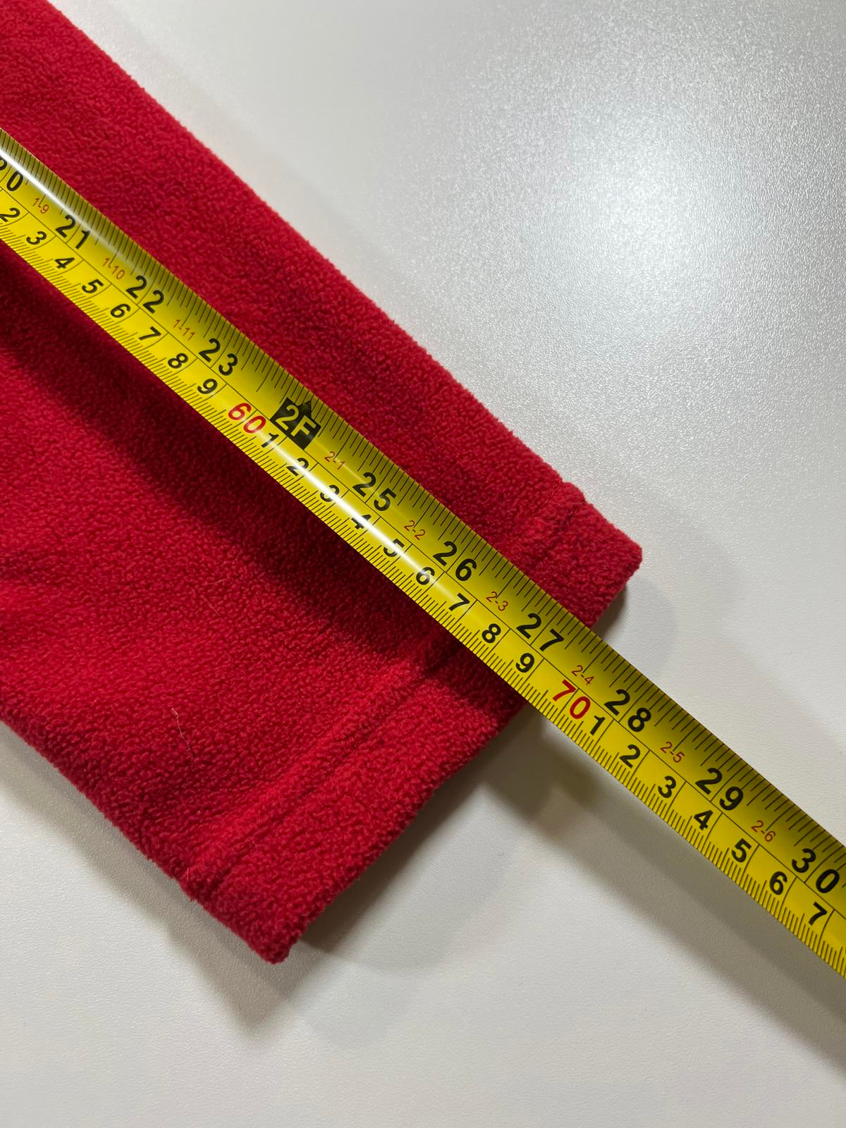 Nautica Red and Black Fleece Jacket with Full Zip