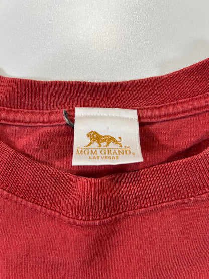 MGM Grand Las Vegas Red Long Sleeve T-Shirt Lion Graphic 2XL