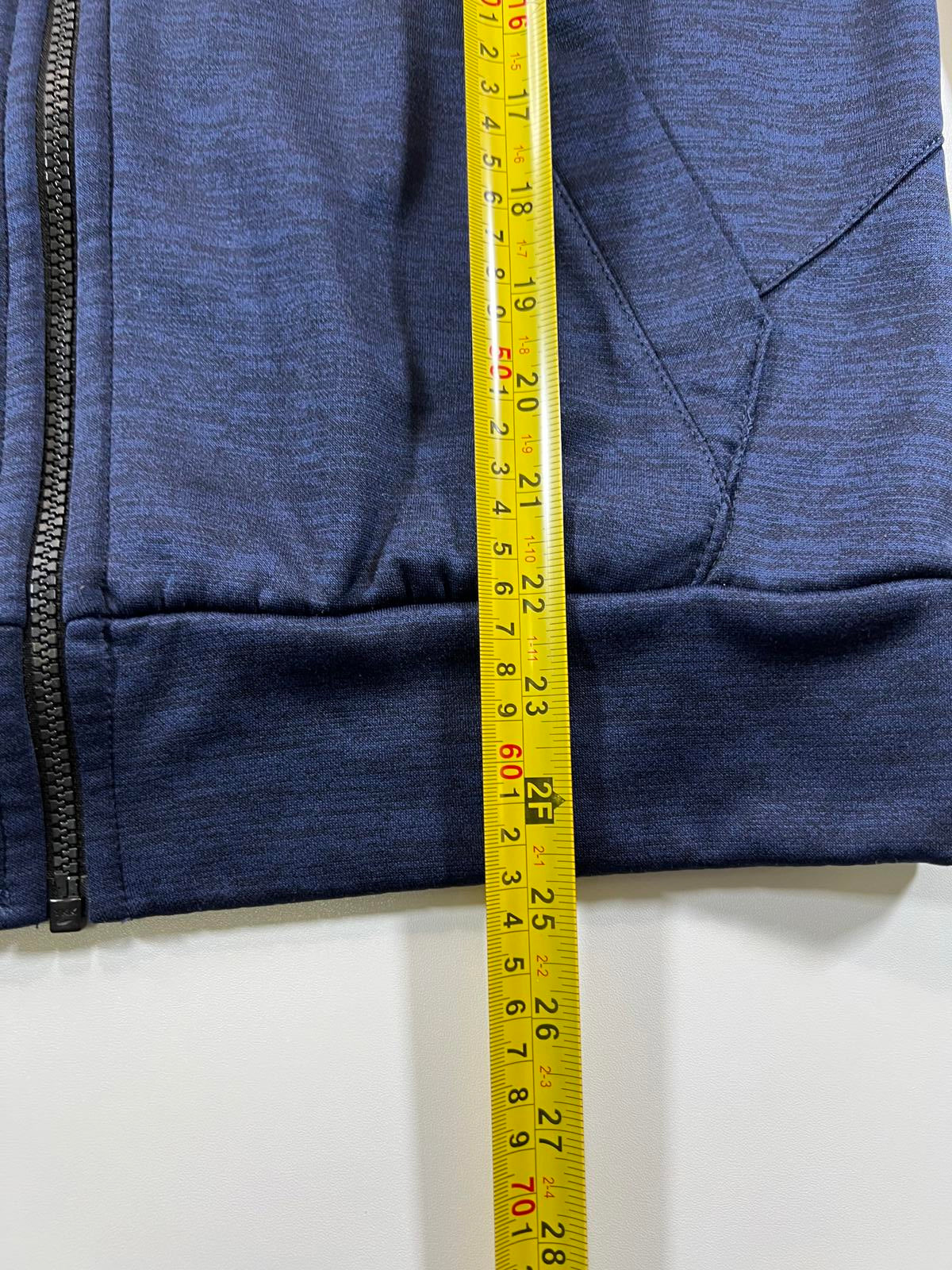 Spyder Men's Navy Blue Full-Zip Hoodie with Hood S