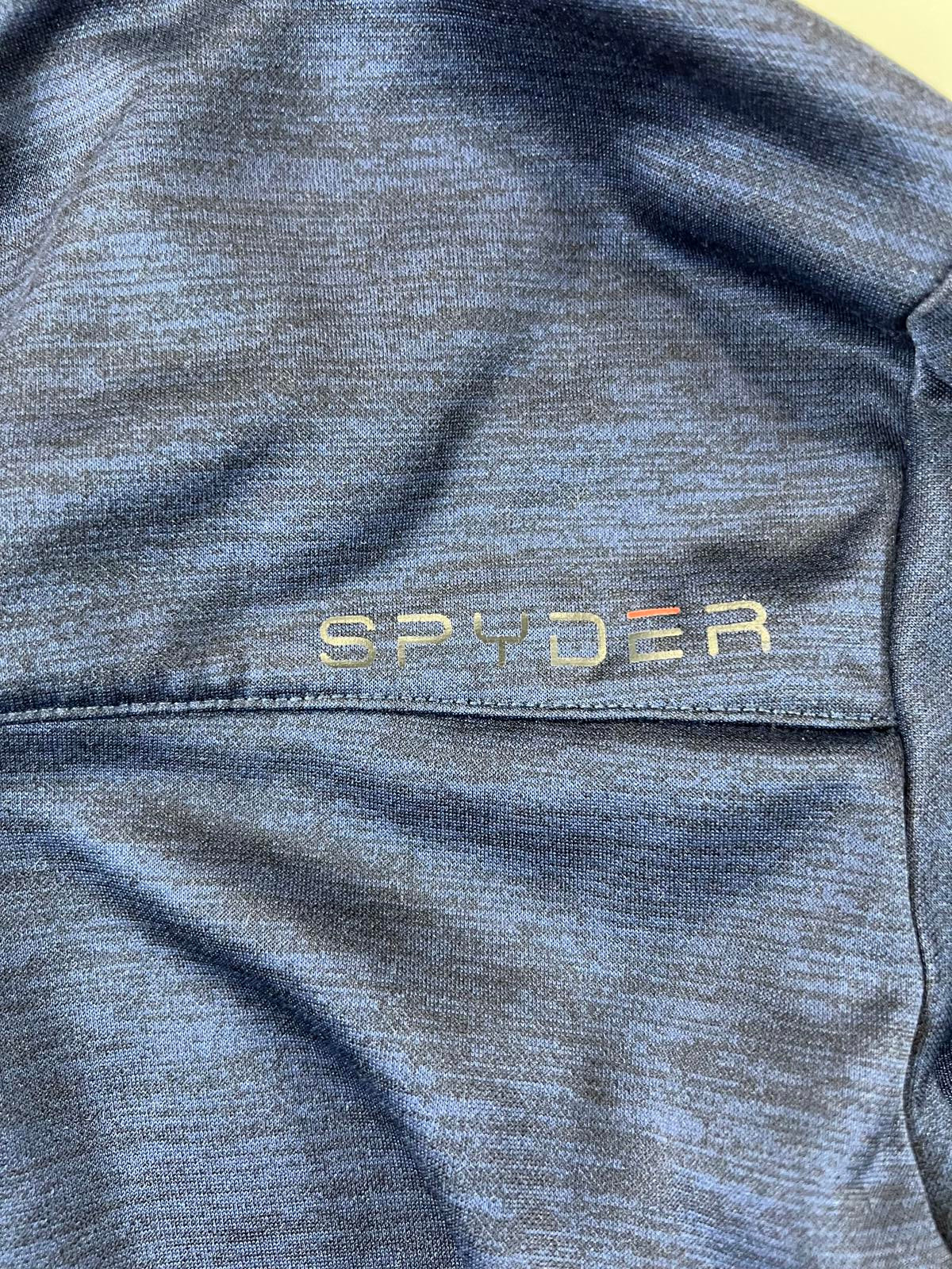 Spyder Men's Navy Blue Full-Zip Hoodie with Hood S