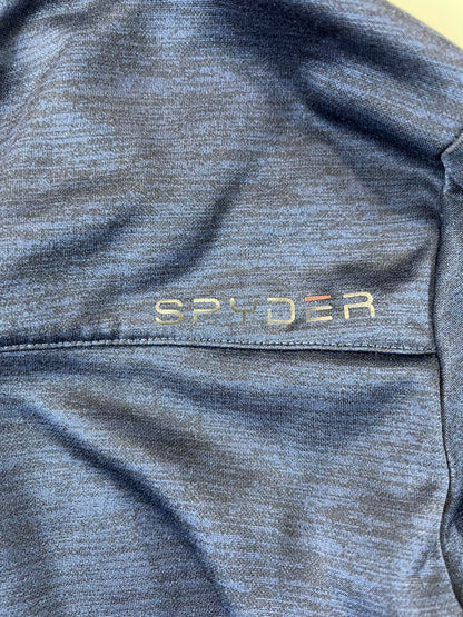 Spyder Men's Navy Blue Full-Zip Hoodie with Hood S