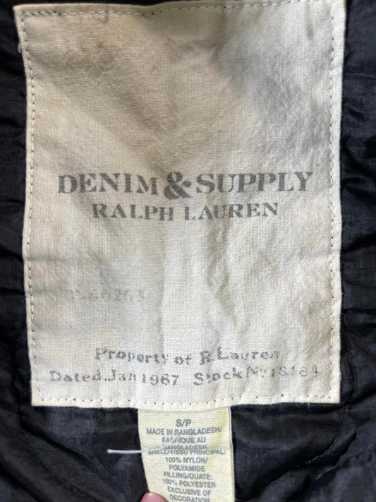 Denim & Supply Ralph Lauren Black USA Flag Patch size S