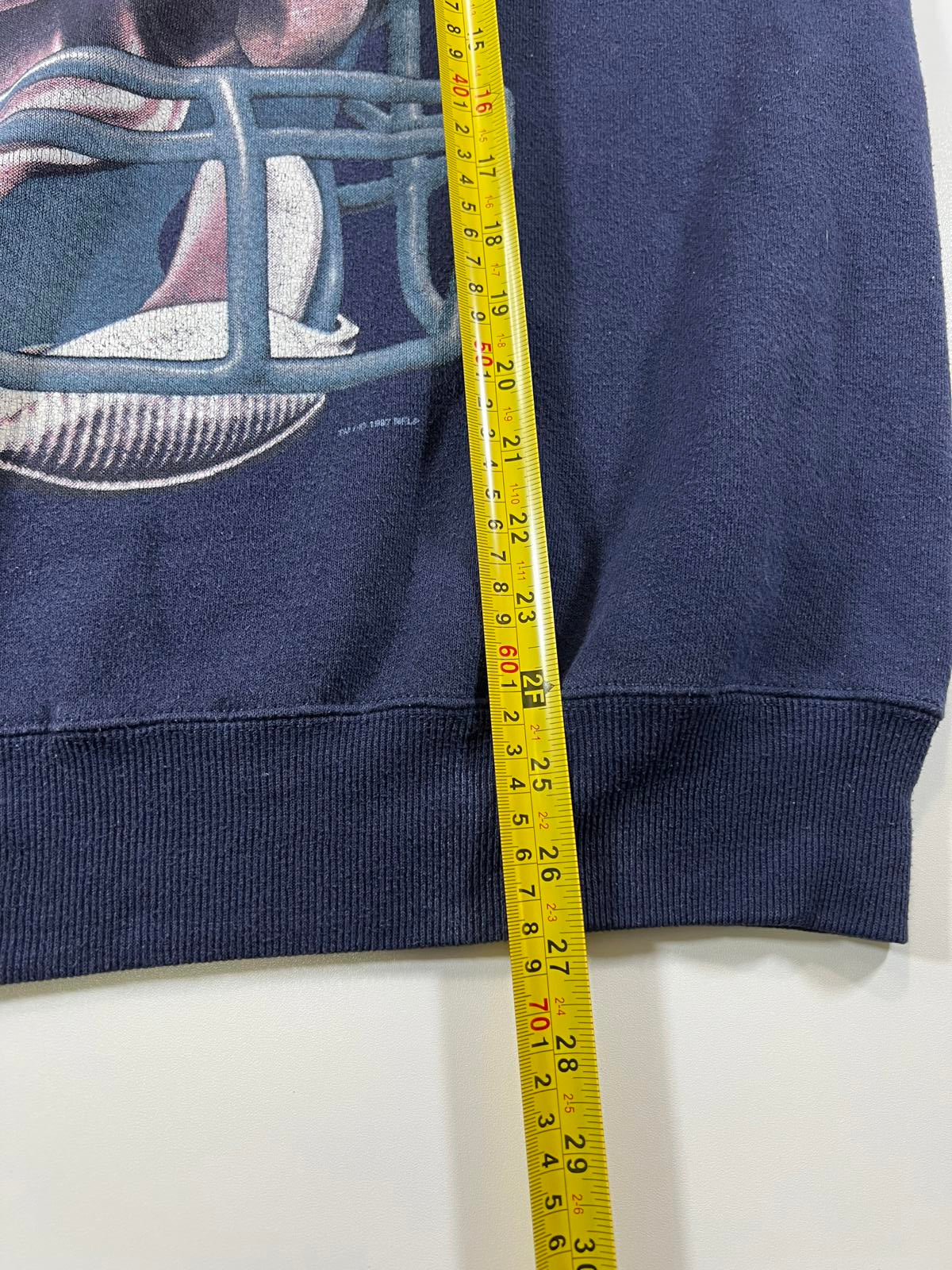 Dallas Cowboys Navy Blue cropped Graphic Sweatshirt L