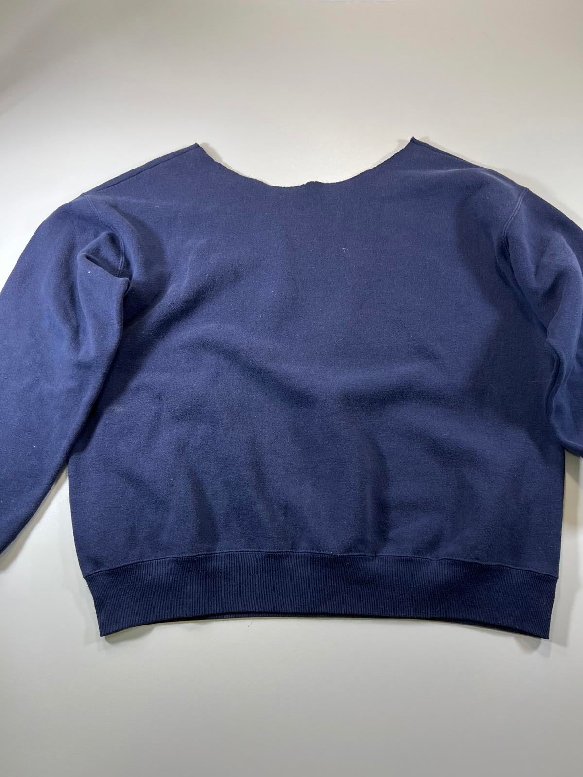 Dallas Cowboys Navy Blue cropped Graphic Sweatshirt L