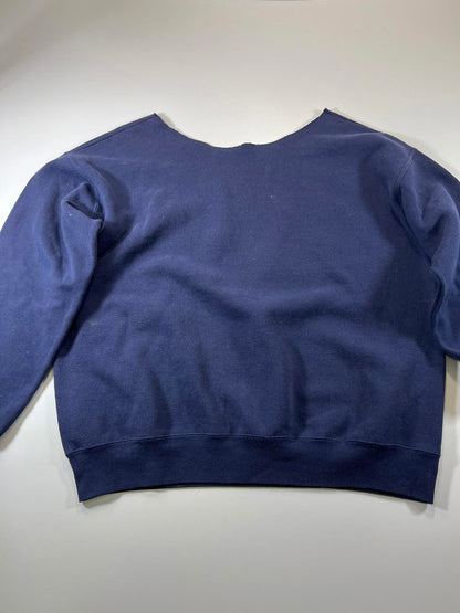 Dallas Cowboys Navy Blue cropped Graphic Sweatshirt L