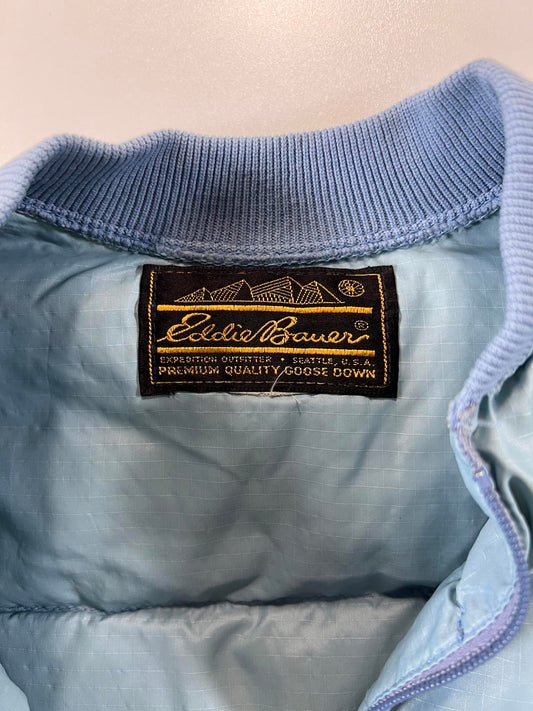 Vintage Eddie Bauer Light Blue Goose Down Puffer Jacket S