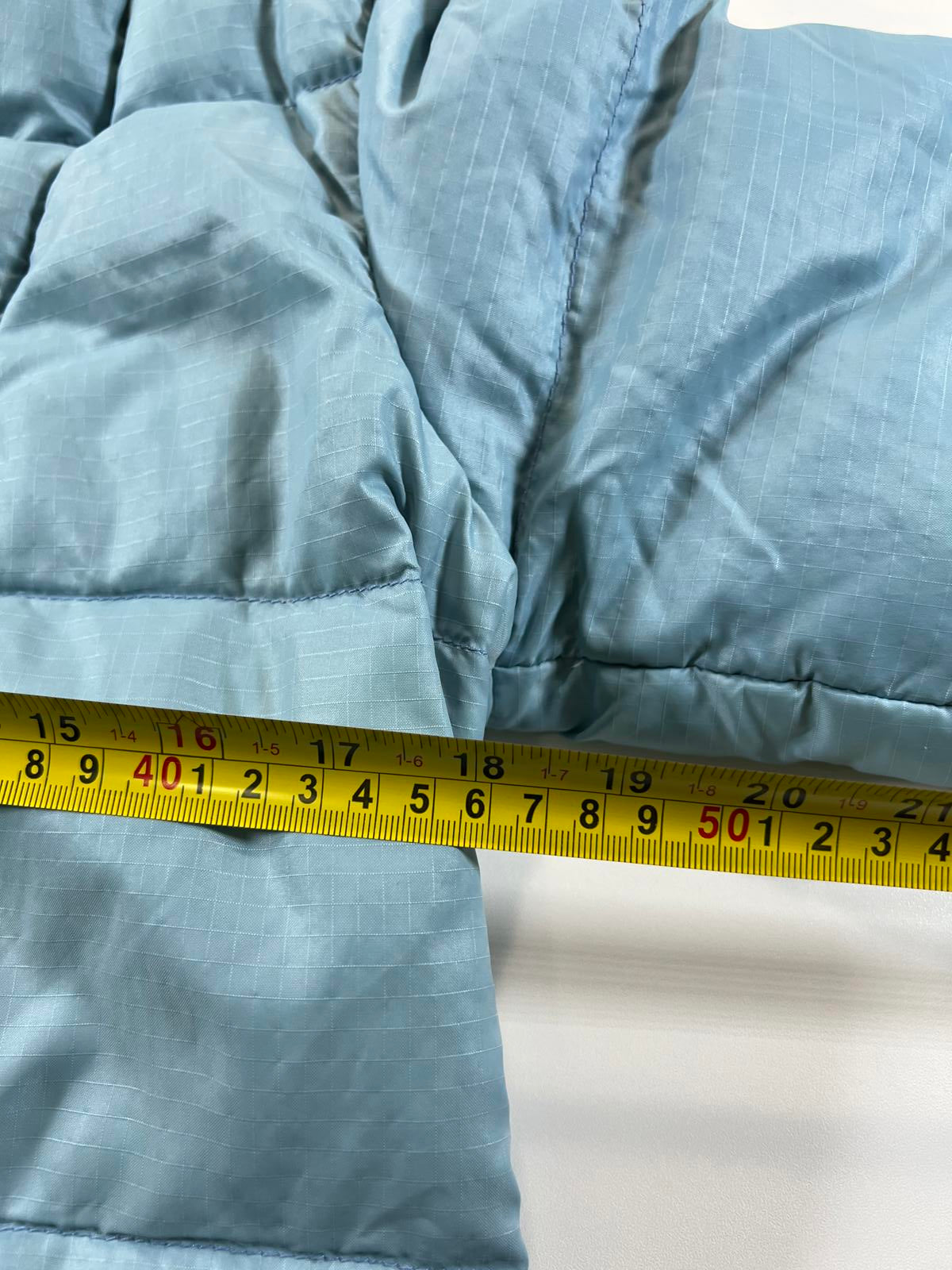 Vintage Eddie Bauer Light Blue Goose Down Puffer Jacket S