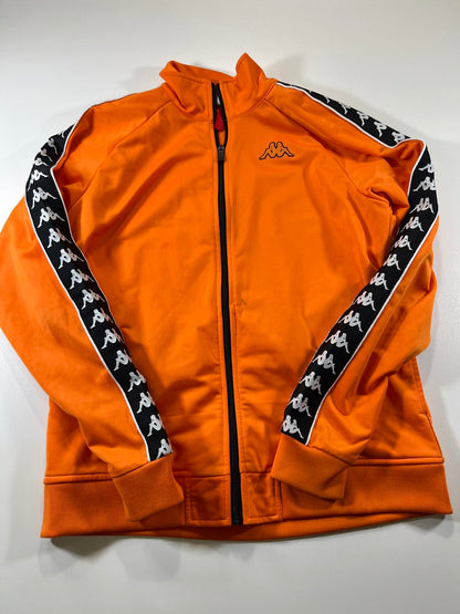 Kappa Orange Track Jacket with Black and White L