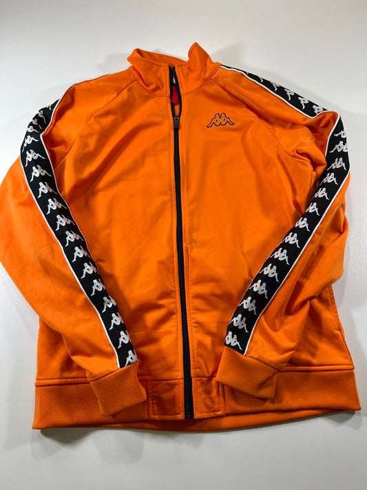 Kappa Orange Track Jacket with Black and White L