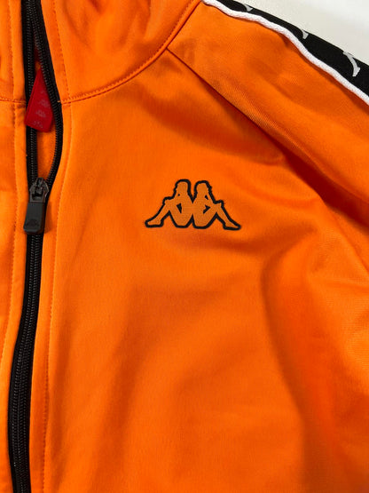 Kappa Orange Track Jacket with Black and White L