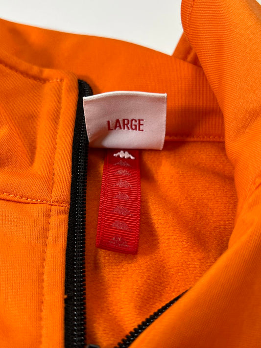 Kappa Orange Track Jacket with Black and White L