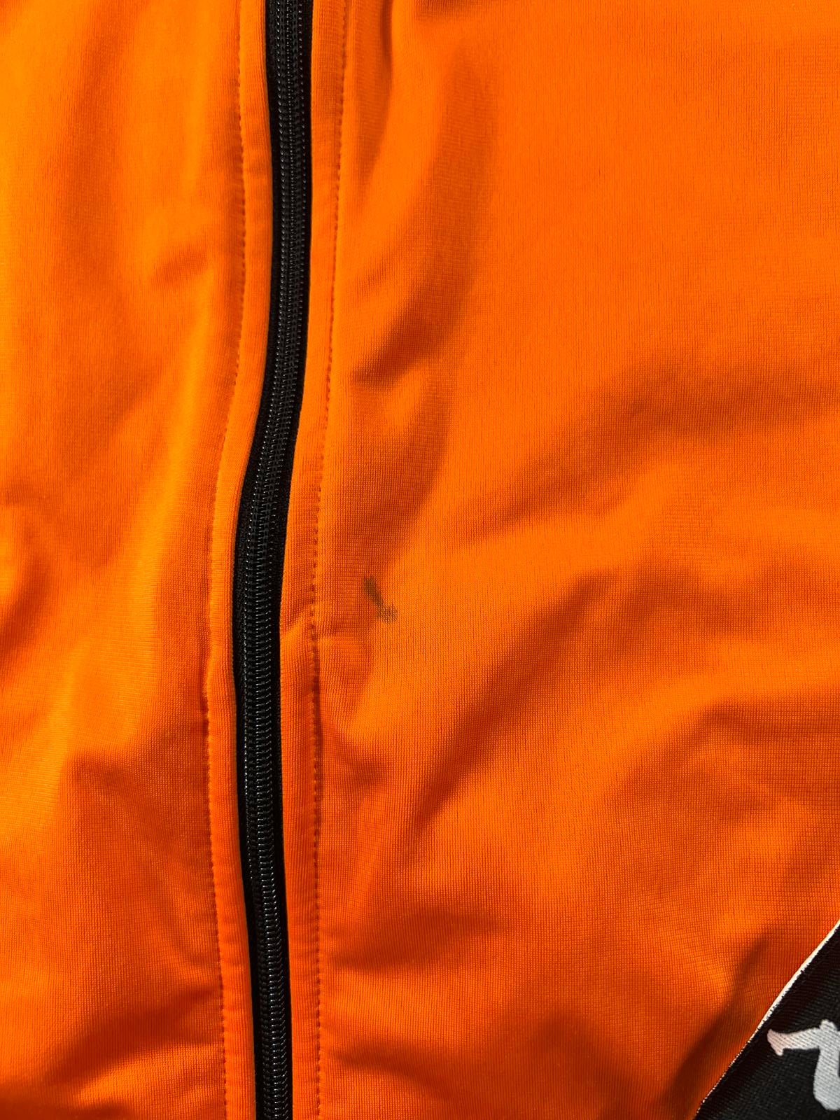 Kappa Orange Track Jacket with Black and White L