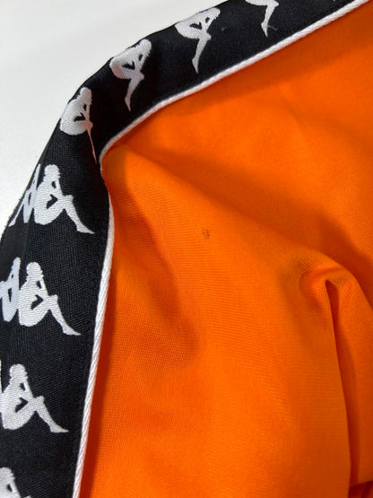 Kappa Orange Track Jacket with Black and White L