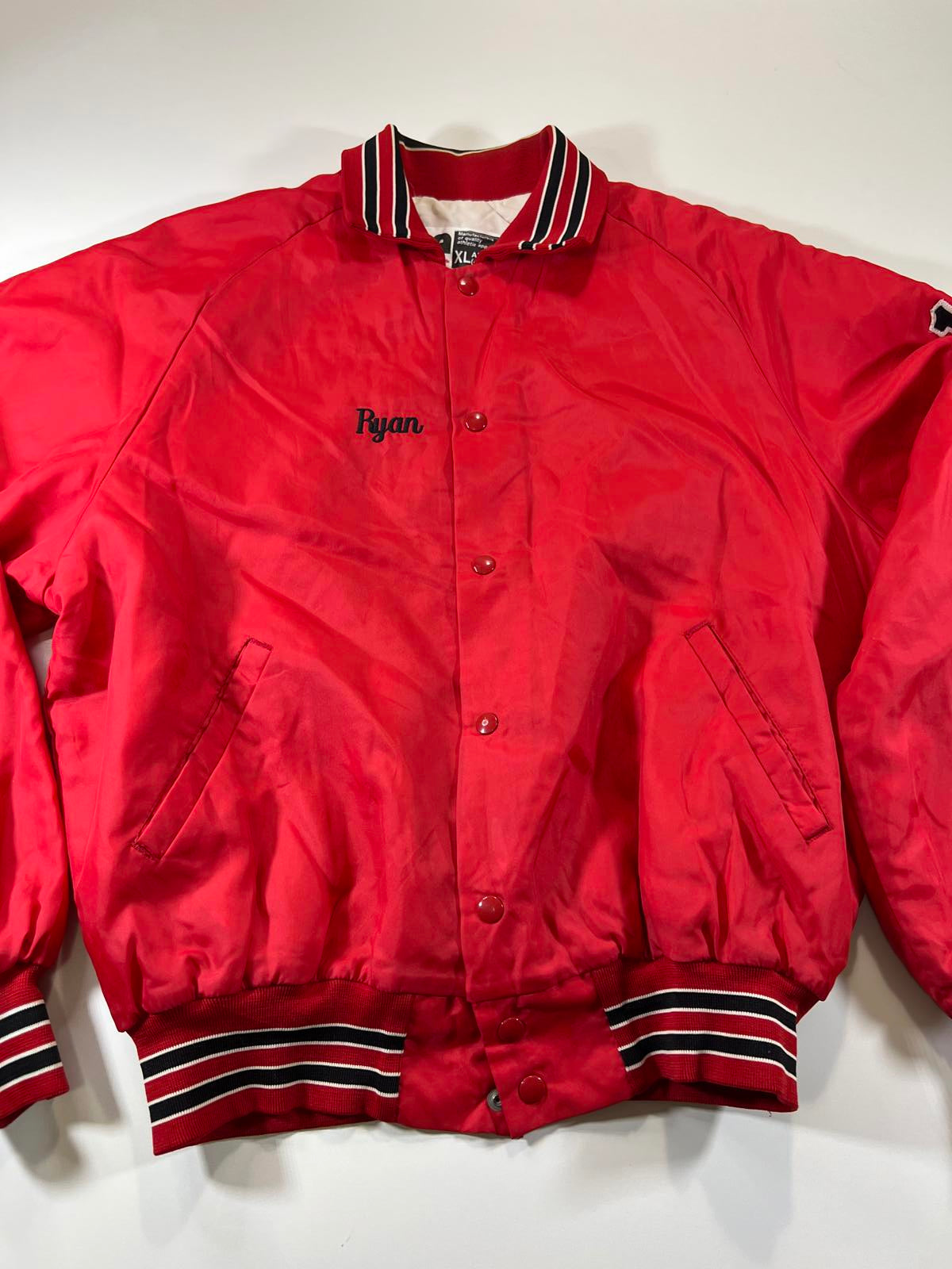 Don Allison Athletic Red Quilted Varsity Jacket XL