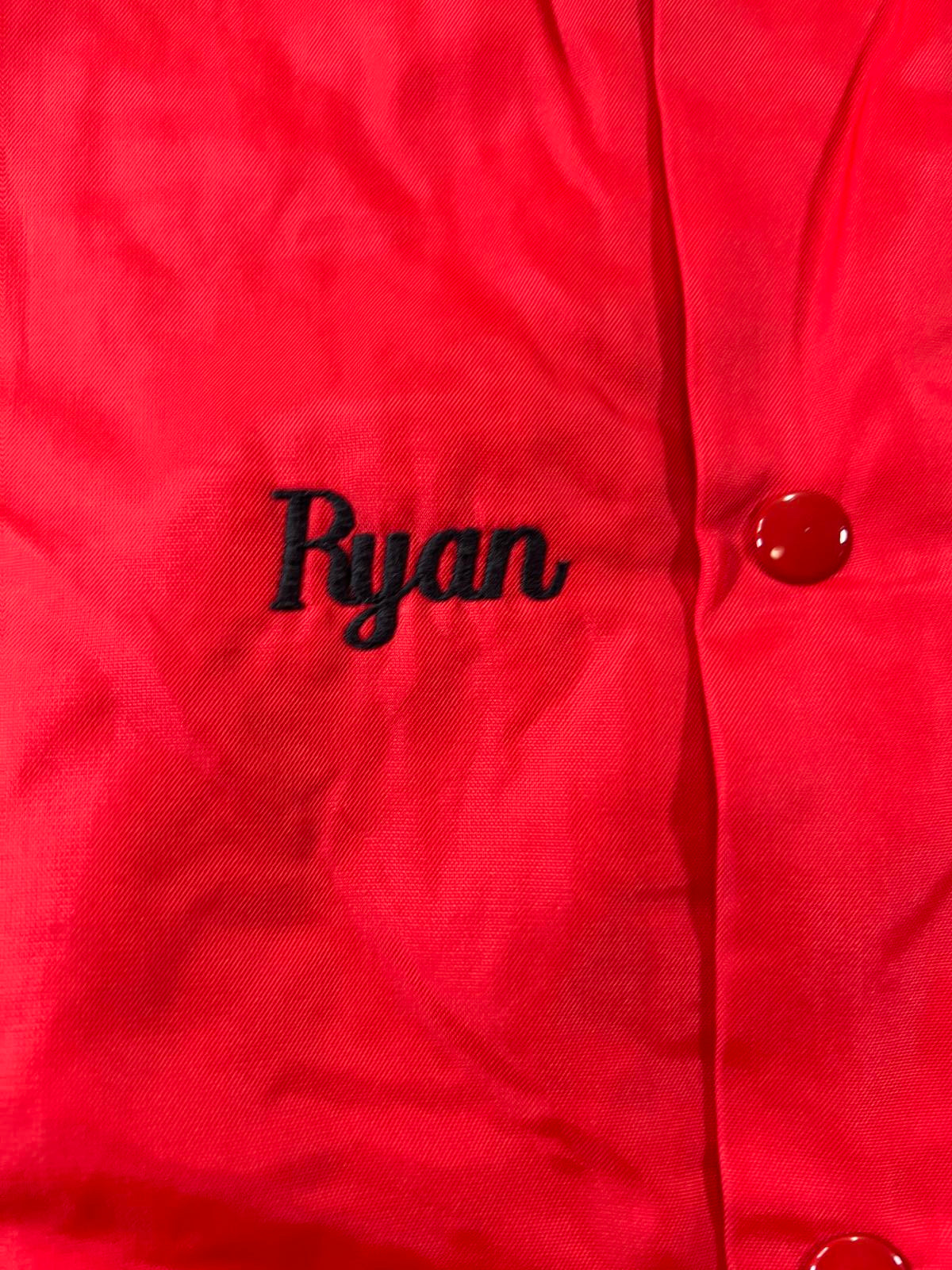 Don Allison Athletic Red Quilted Varsity Jacket XL