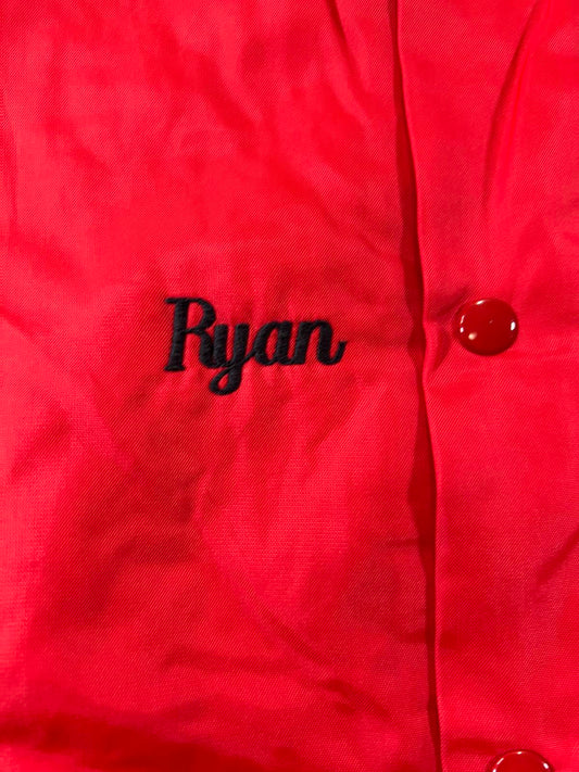 Don Allison Athletic Red Quilted Varsity Jacket XL