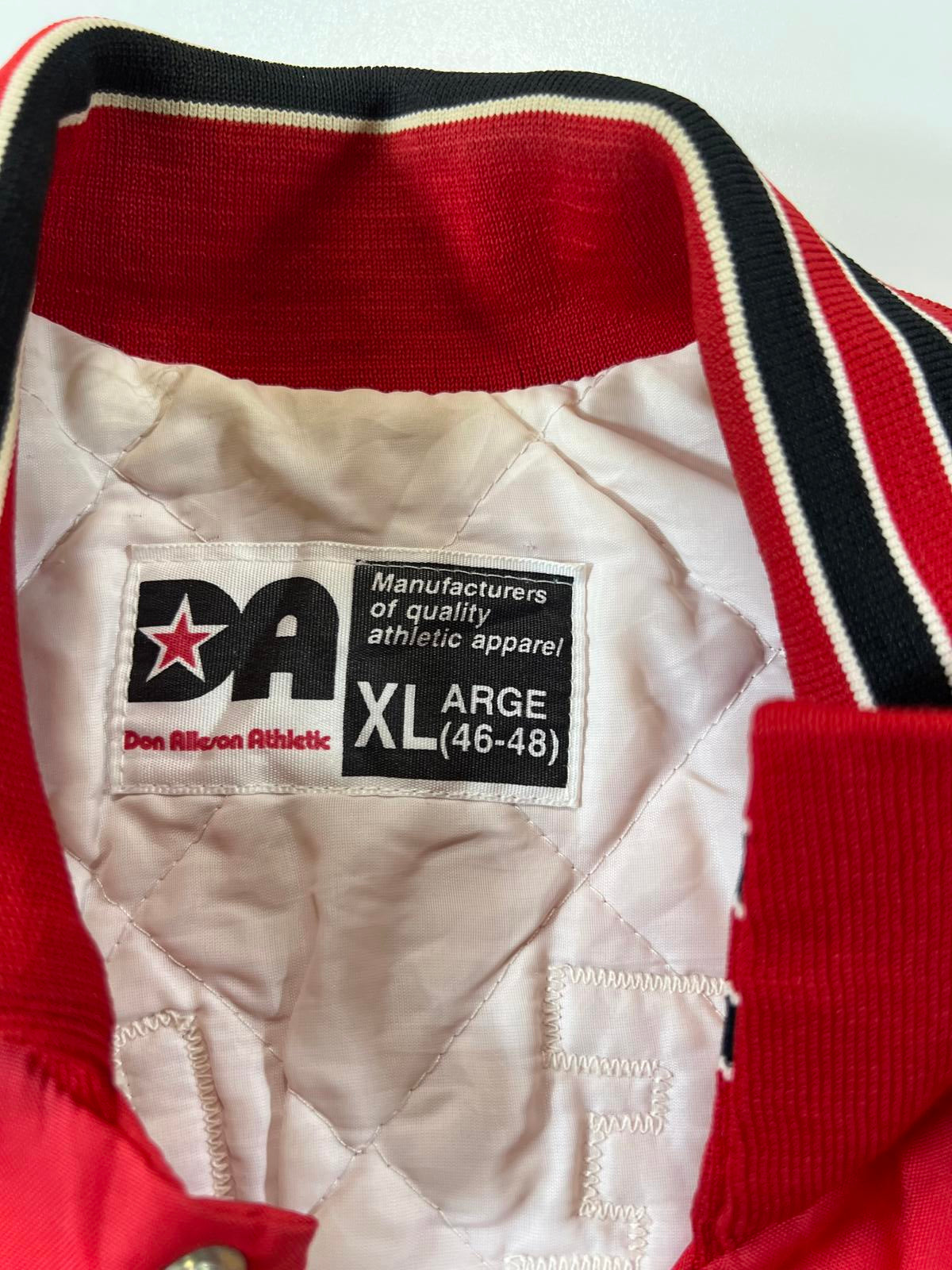 Don Allison Athletic Red Quilted Varsity Jacket XL