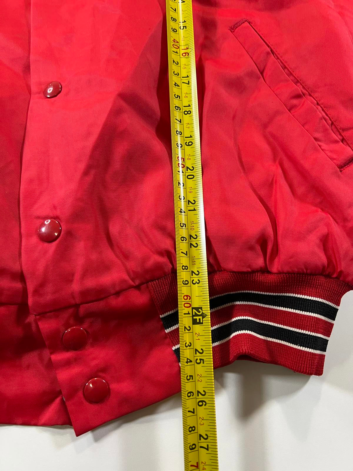 Don Allison Athletic Red Quilted Varsity Jacket XL