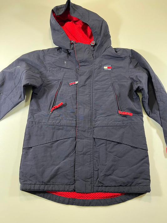 Tommy Hilfiger Youth Navy and Red Hooded Jacket S/P