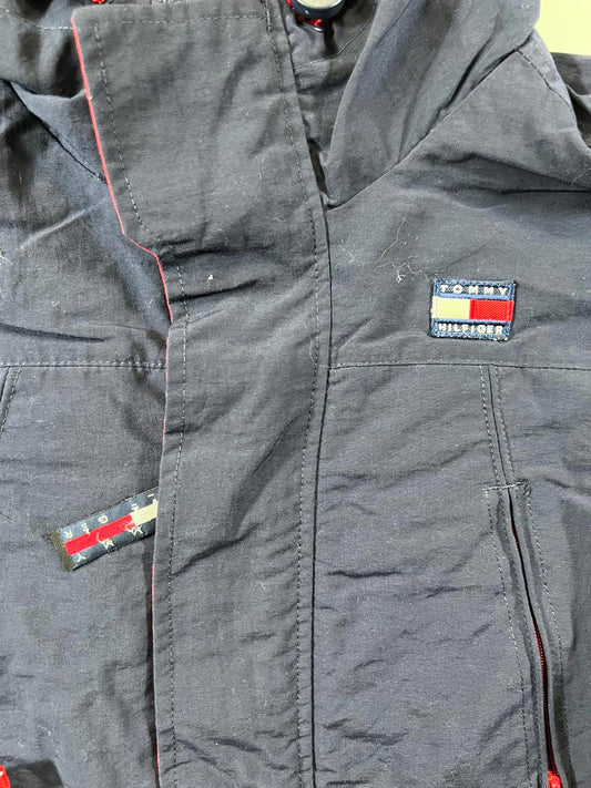 Tommy Hilfiger Youth Navy and Red Hooded Jacket S/P