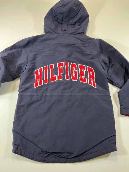 Tommy Hilfiger Youth Navy and Red Hooded Jacket S/P