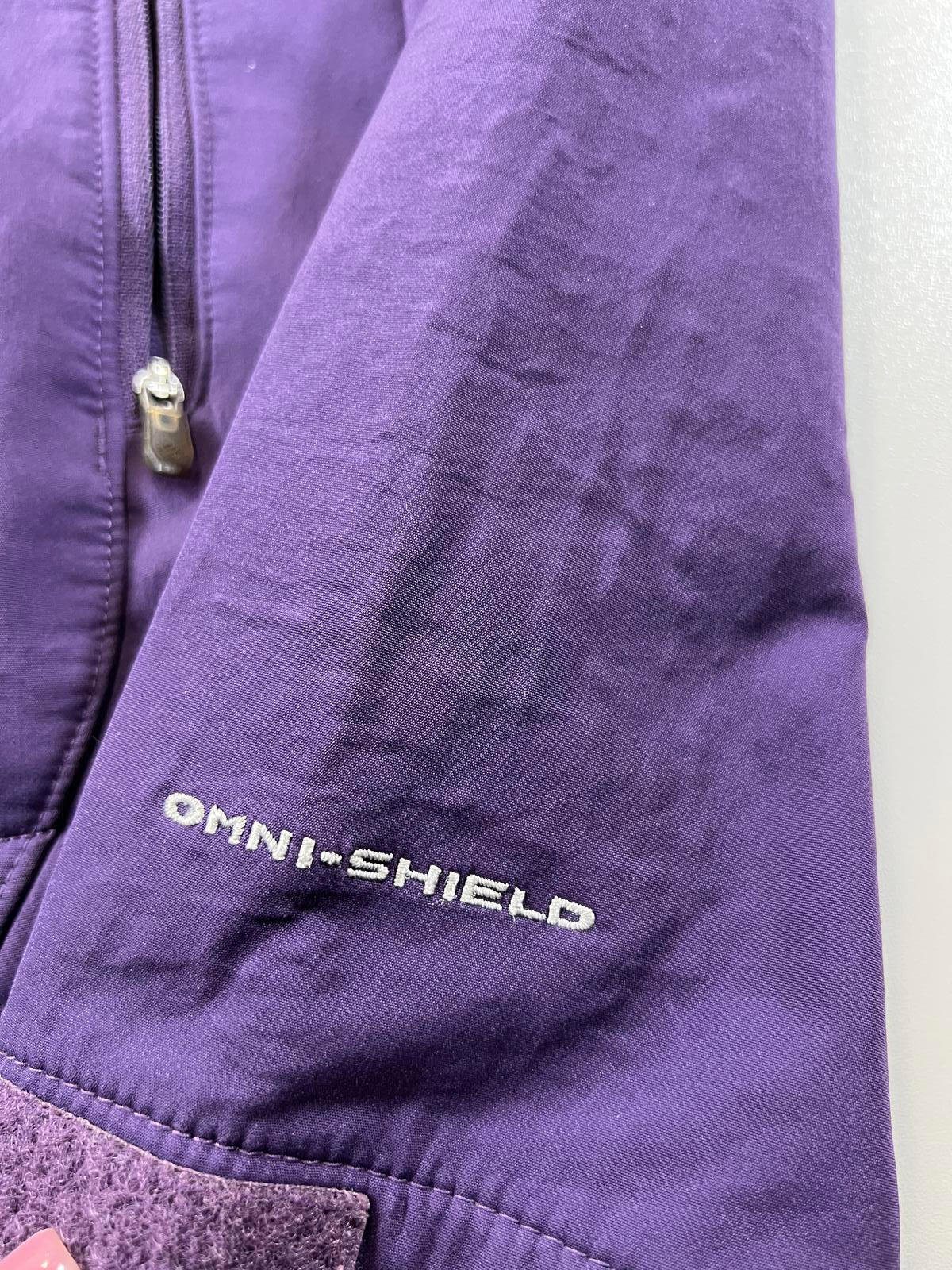 Columbia Purple Omni-Shield Hooded Jacket S