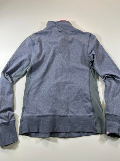 Nike Dri-FIT Grey and Pink Full-Zip Jacket, M