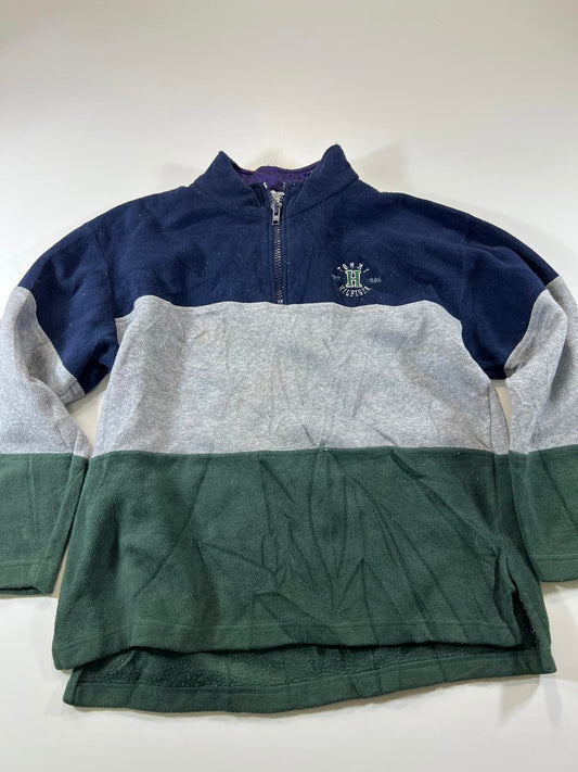 Vintage Tommy Hilfiger Color Block Fleece Pullover L