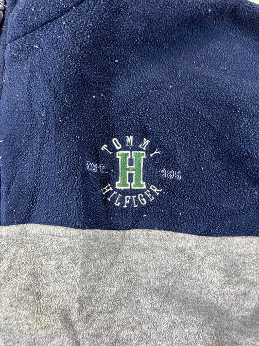 Vintage Tommy Hilfiger Color Block Fleece Pullover L