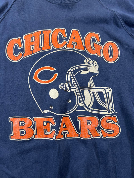 Chicago Bears Navy Blue Crewneck Sweatshirt L