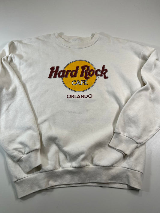 Vintage Hard Rock Cafe Orlando White Sweatshirt