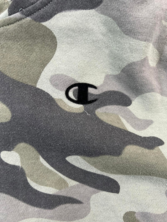 Champion Camouflage Hoodie Sweatshirt Large