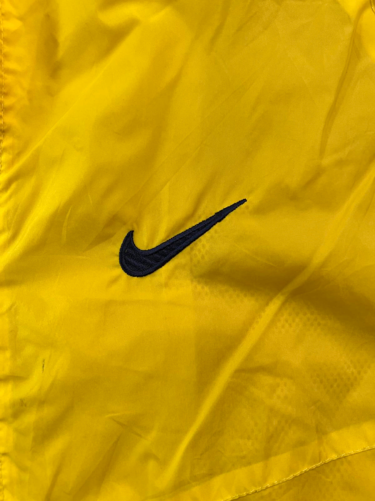 Nike Yellow Windbreaker Jacket bootleg style size L